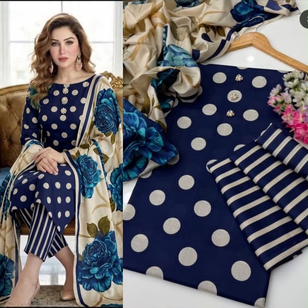 LULUSAR Digital Printed Shamooz Silk Collection – Premium 3 Piece Online Pakistan