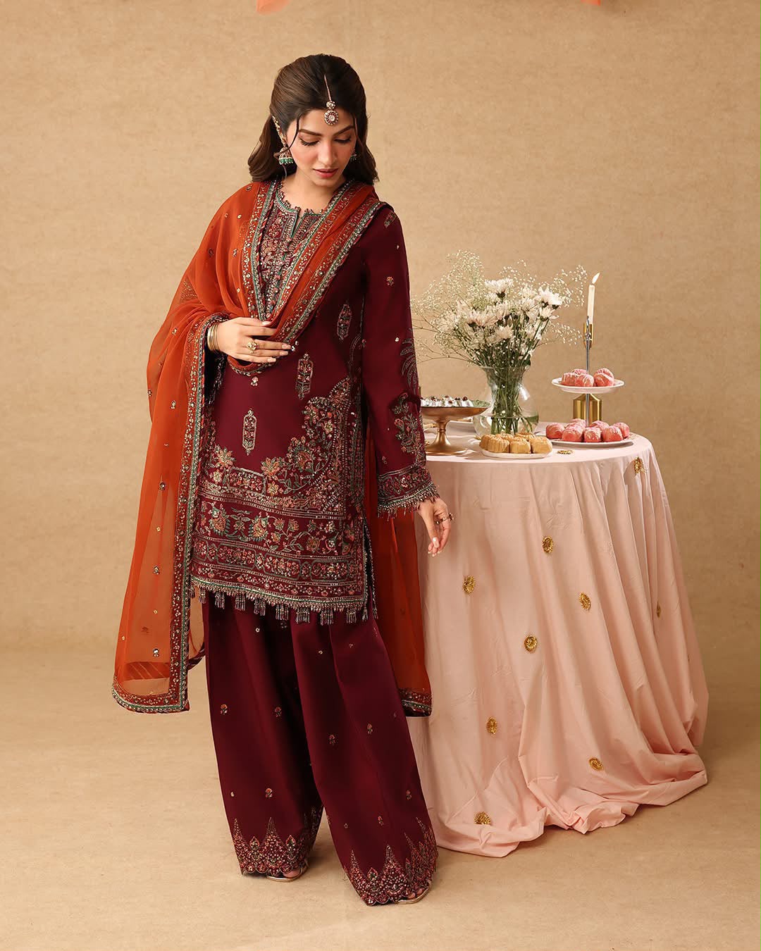 ASIM JOFA HEAVY EMBROIDERED UNSTITCHED 3PC SUIT