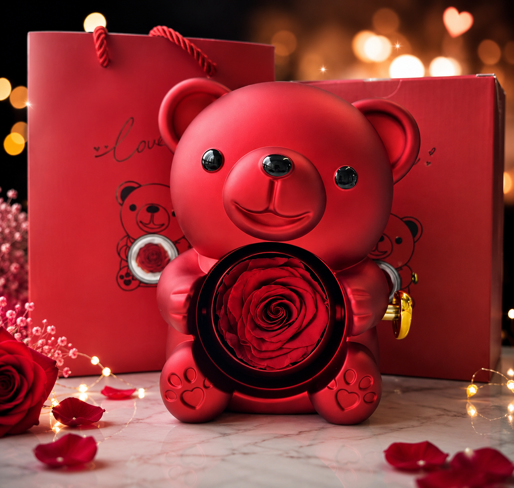 Luxury Rose Teddy Bear Gift Box