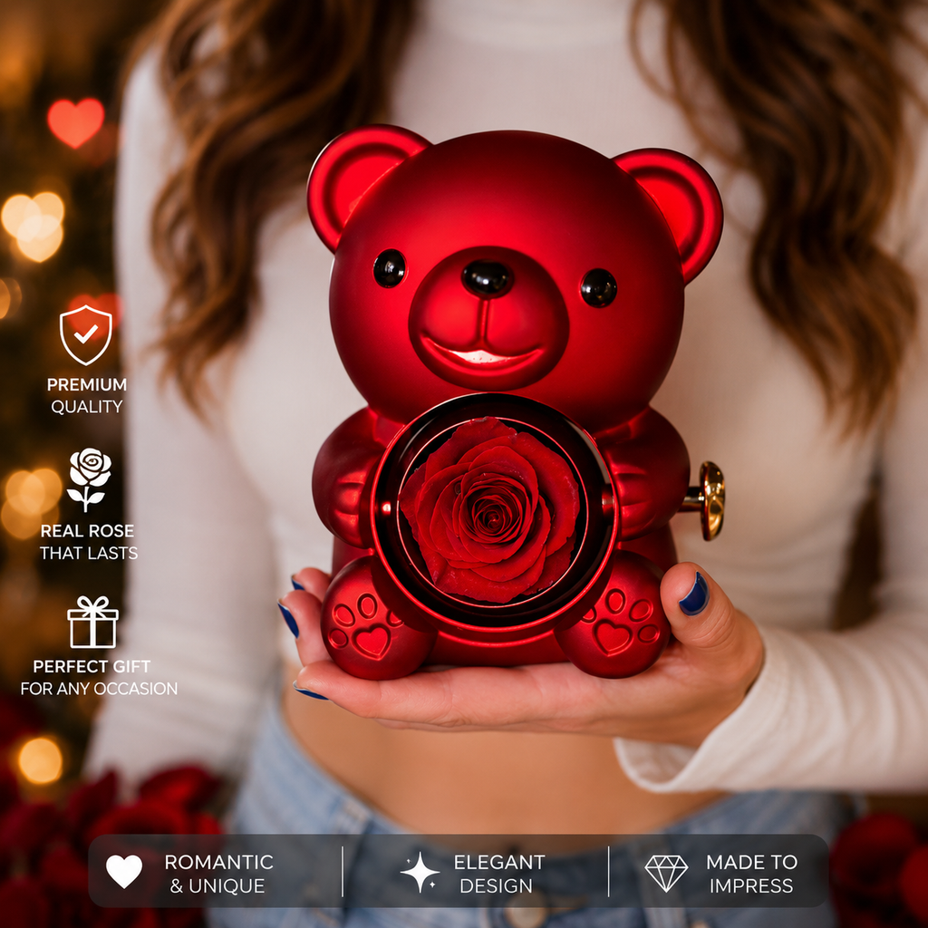 Luxury Rose Teddy Bear Gift Box