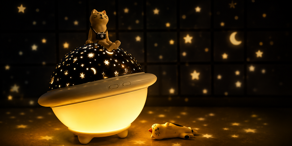 UFO Starry Sky Galaxy Projector Night Light