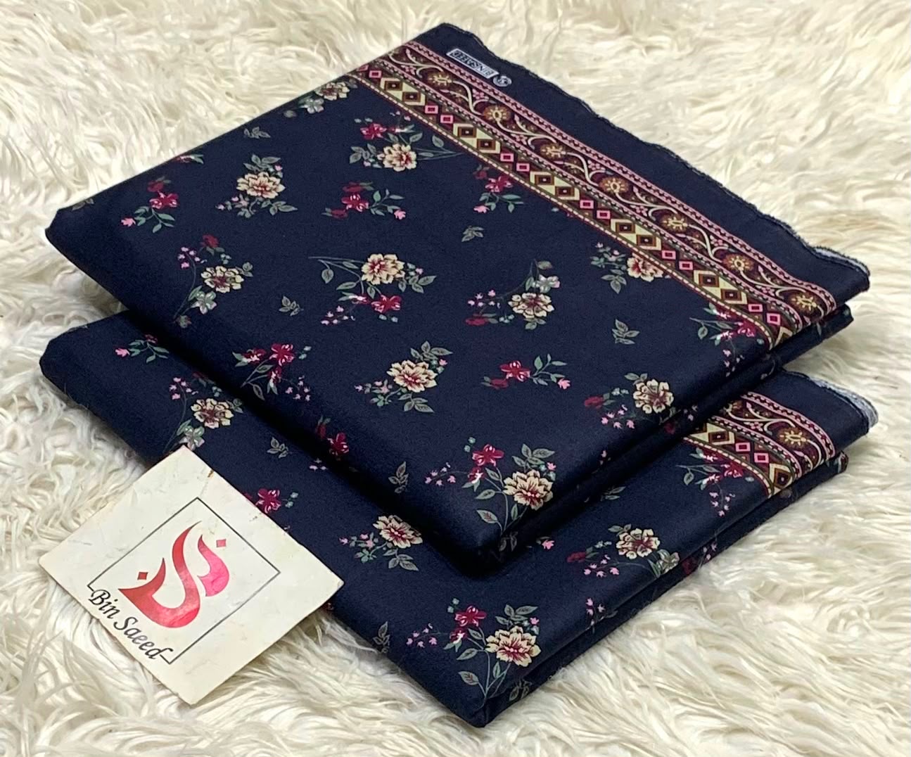 BIN SAEED Allover Lawn 2 Piece Suit – 5 Meter Original Printed Fabric Online Pakistan