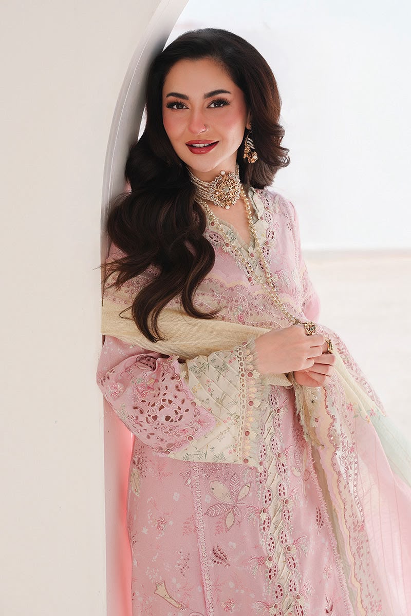 Qalamkar Premium Chikankari Cotton 3 Piece Suit Online Pakistan