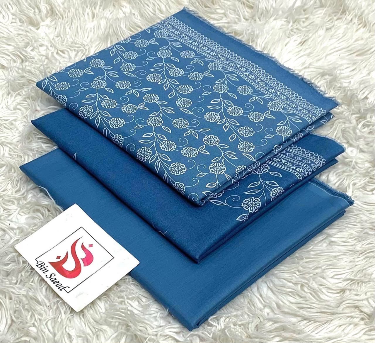 BIN SAEED Allover Lawn 2 Piece Suit – 5 Meter Original Printed Fabric Online Pakistan