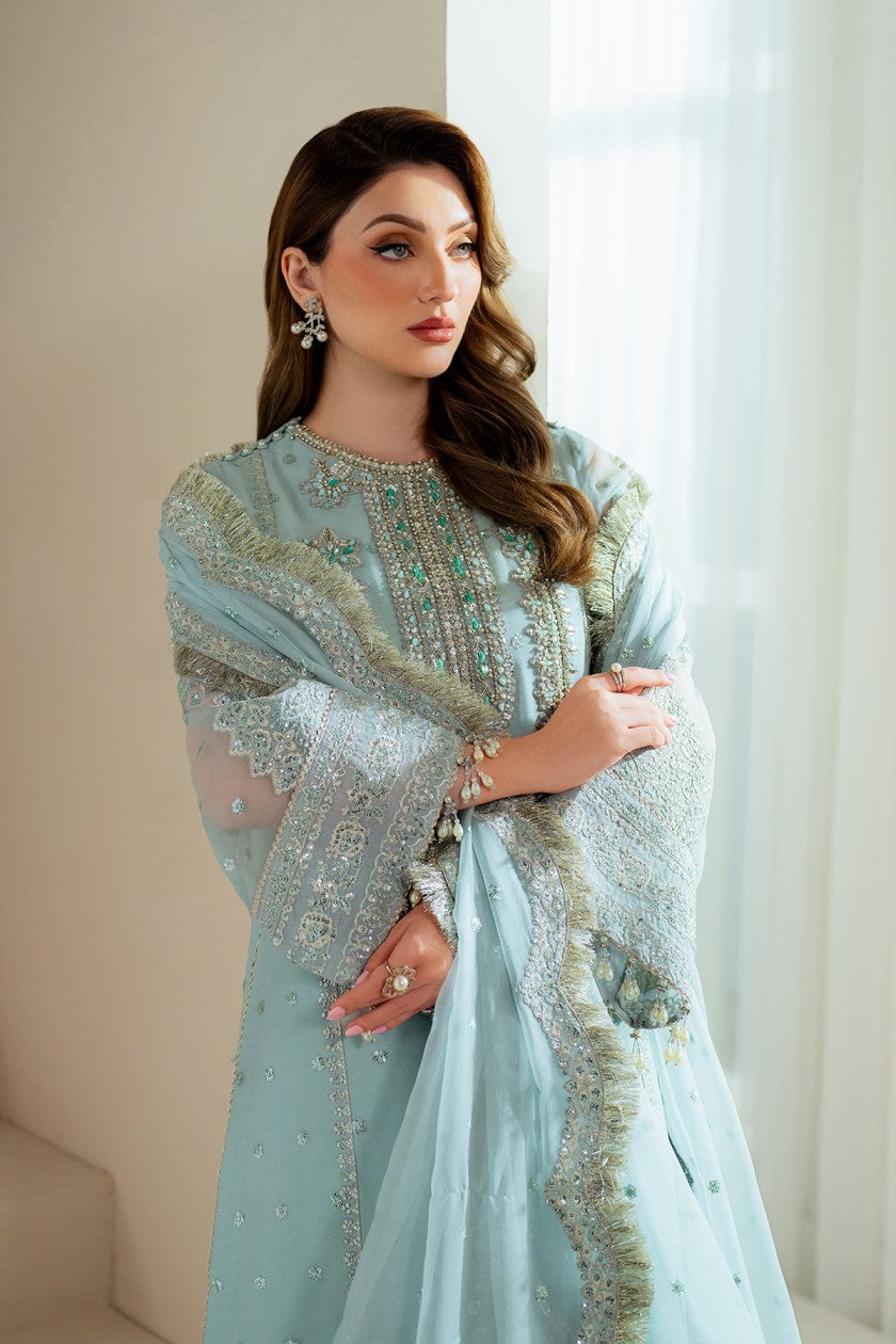 Alizeh Premium Ready to Wear Organza Suit with Silk Trouser Online Pakistan