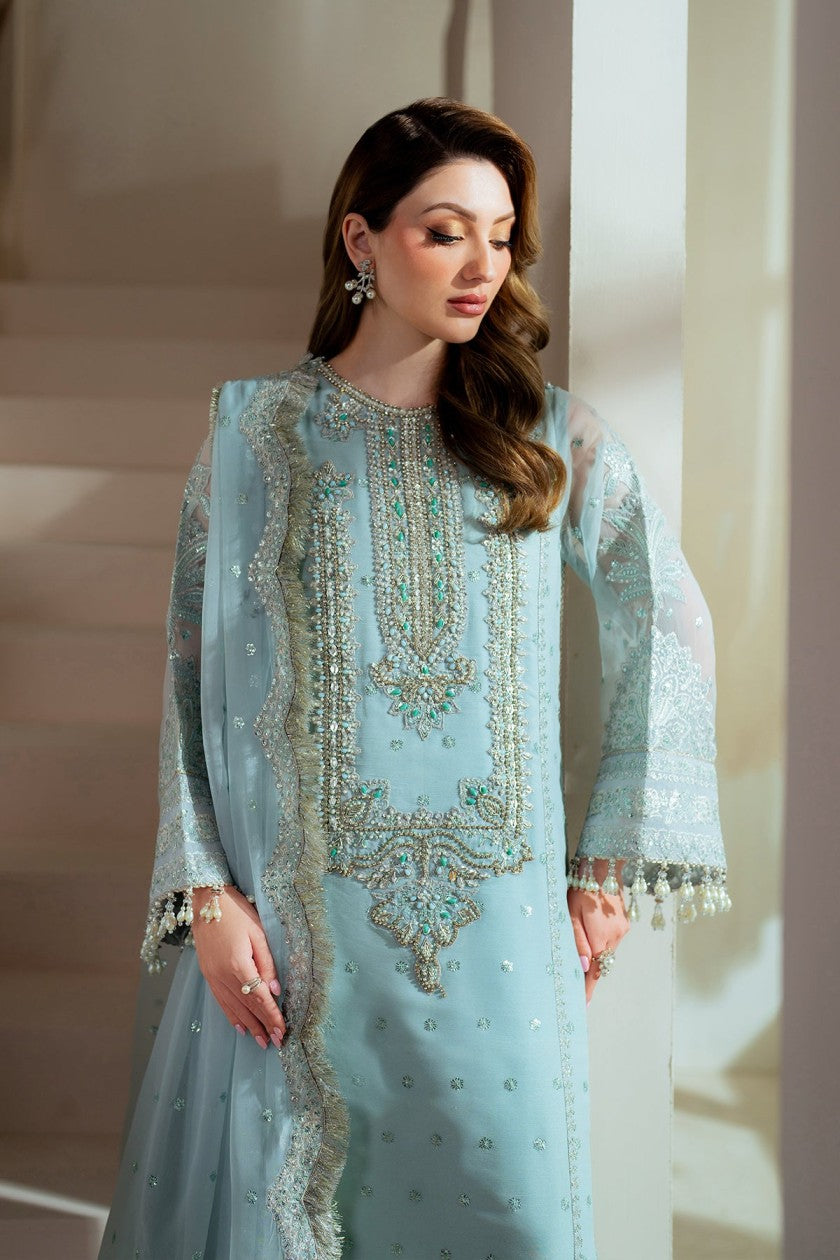 Alizeh Premium Ready to Wear Organza Suit with Silk Trouser Online Pakistan
