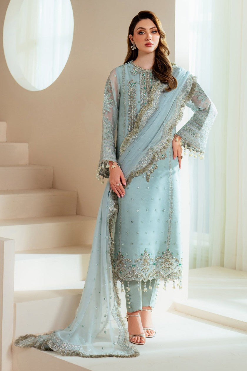 Alizeh Premium Ready to Wear Organza Suit with Silk Trouser Online Pakistan