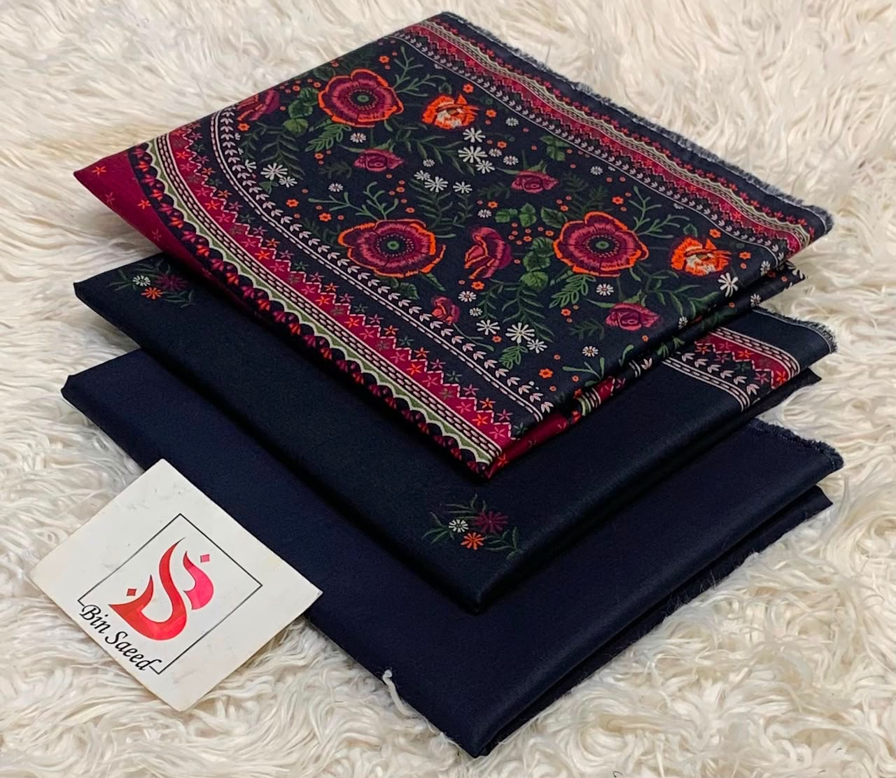 BIN SAEED Allover Lawn 2 Piece Suit – 5 Meter Original Printed Fabric Online Pakistan