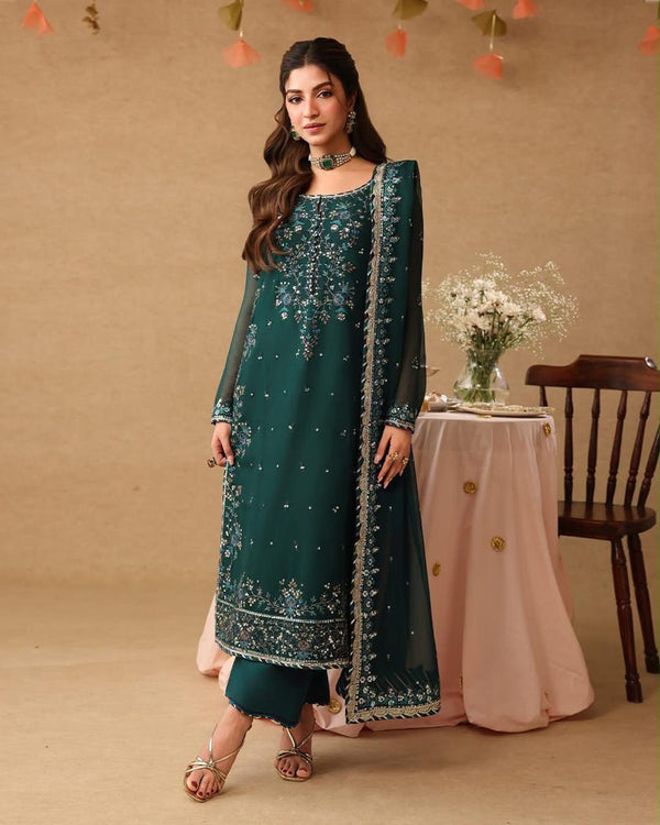 ASIM JOFA HEAVY EMBROIDERED UNSTITCHED 3PC SUIT