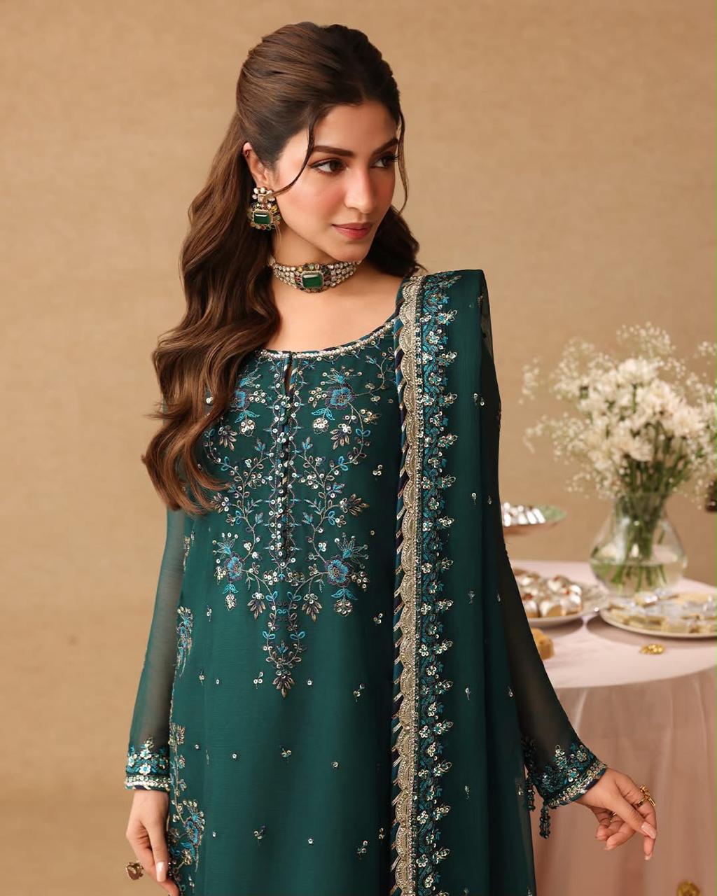 ASIM JOFA HEAVY EMBROIDERED UNSTITCHED 3PC SUIT