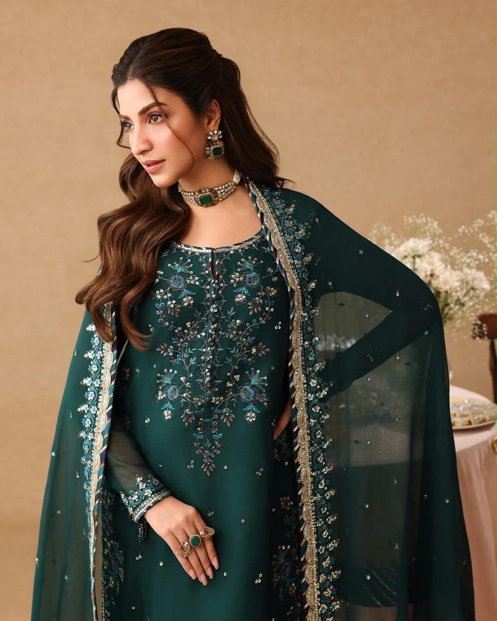ASIM JOFA HEAVY EMBROIDERED UNSTITCHED 3PC SUIT