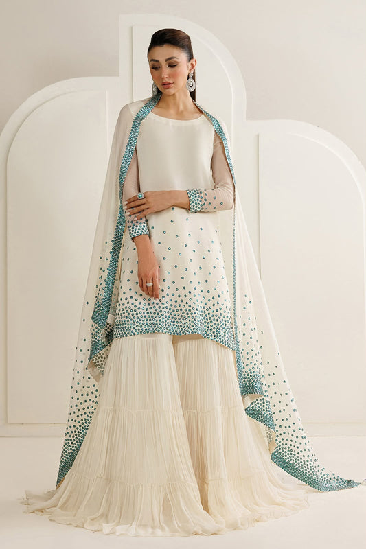 Jazmin Unstitched Replica – Premium Chiffon Embroidered 3 Piece Suit