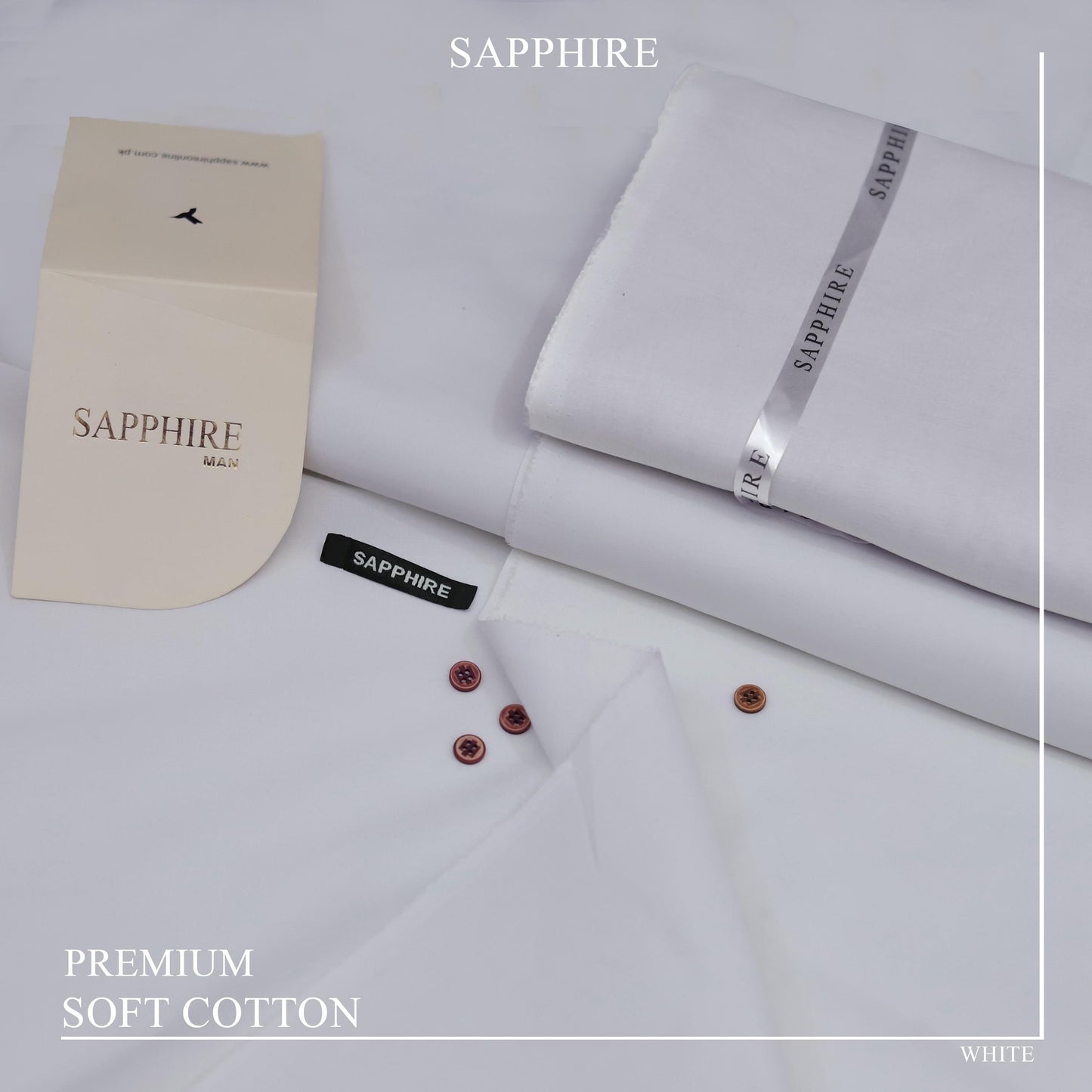 Sapphire wash & wear cotton