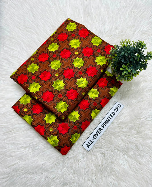 Printed polo cotton (2Pc)