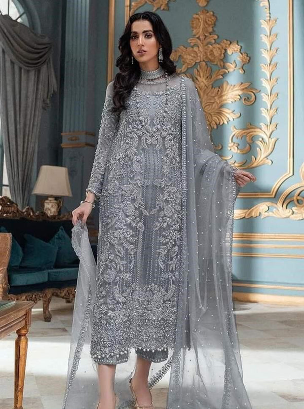 LAAM HEAVY EMBROIDERED UNSTITCHED 3PC SUIT