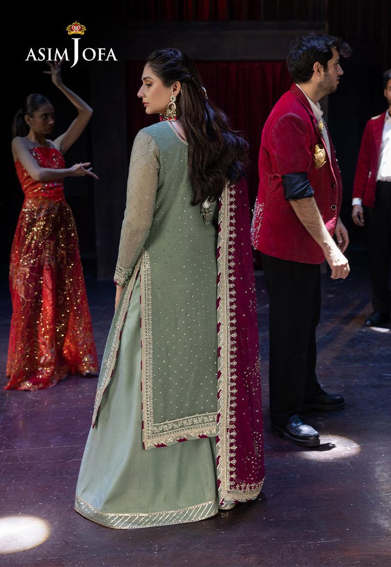ASIM JOFA HEAVY EMBROIDERED UNSTITCHED 3PC SUIT