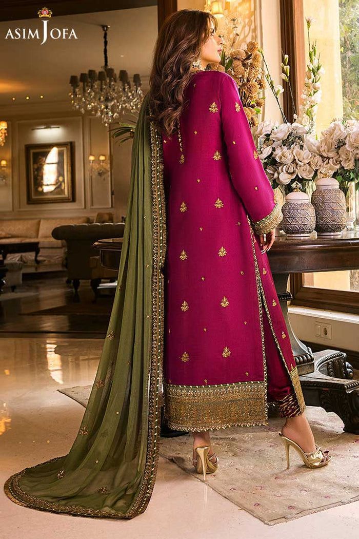 ASIM JOFA HEAVY EMBROIDERED UNSTITCHED 3PC SUIT