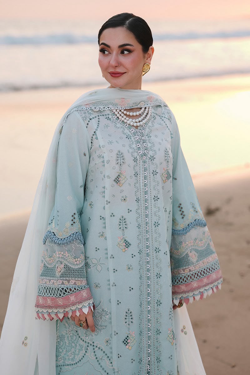 Qalamkar Embroidered Chikankari 3 Piece Suit – Premium Cotton Unstitched Dress