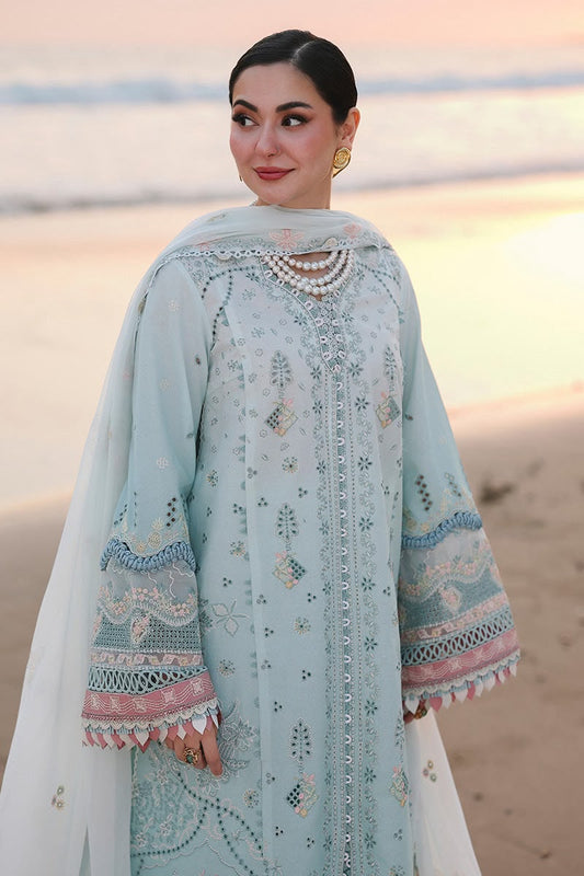 Qalamkar Embroidered Chikankari 3 Piece Suit – Premium Cotton Unstitched Dress