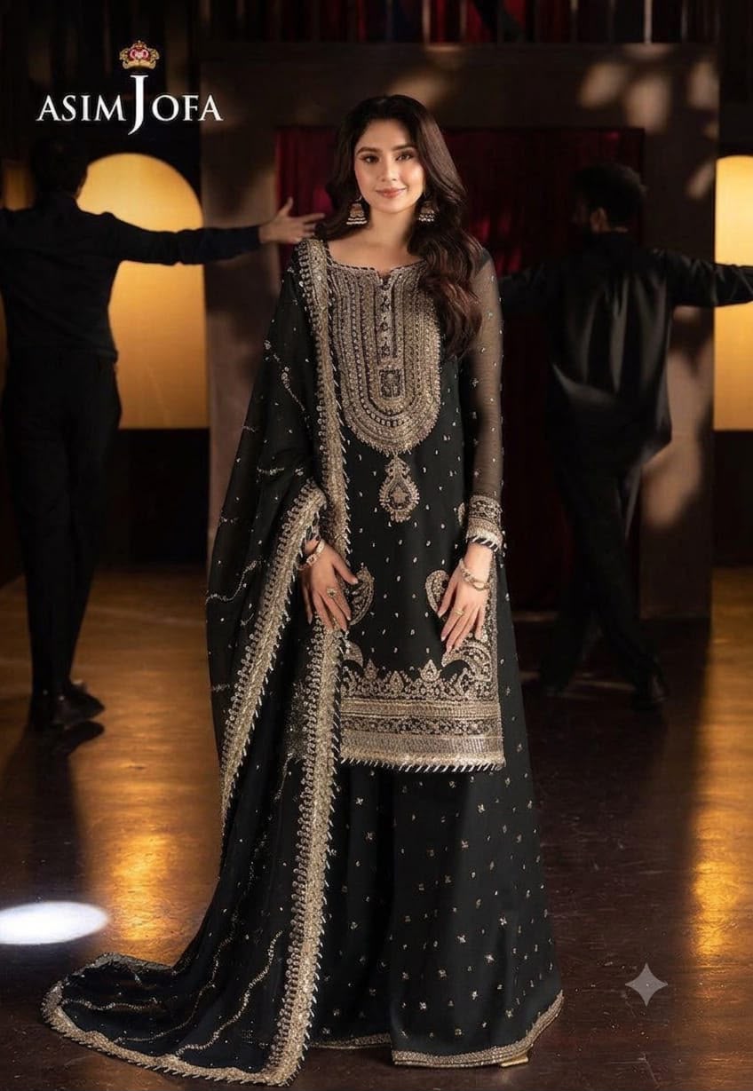Asim Jofa Chiffon Gharara