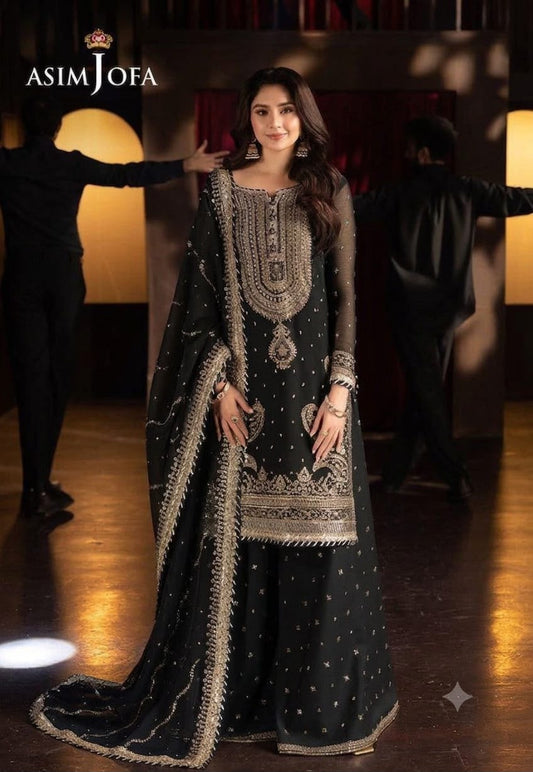 ASIM JOFA GLOBAL EMBROIDERED UNSTITCHED 3PC SUIT