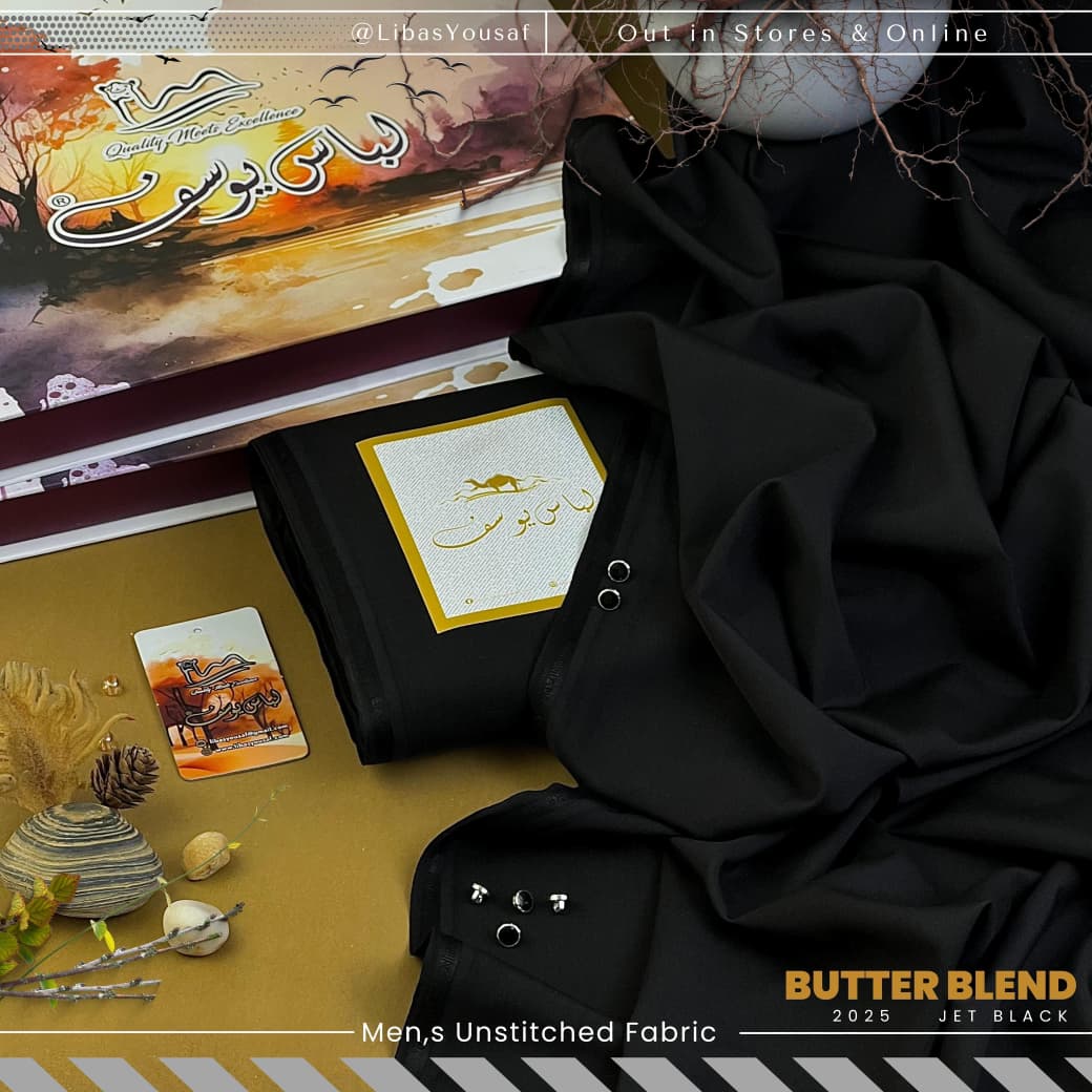 Libas-e-Yousaf Butter Blend Silk Less