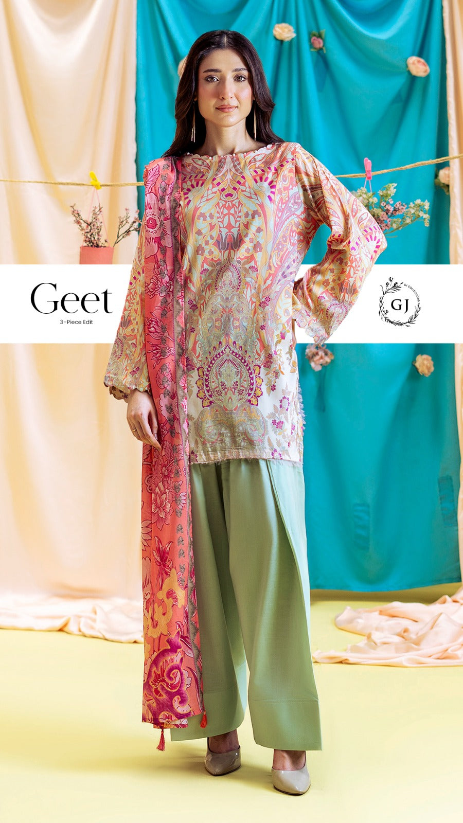 Print 3Pc Lawn