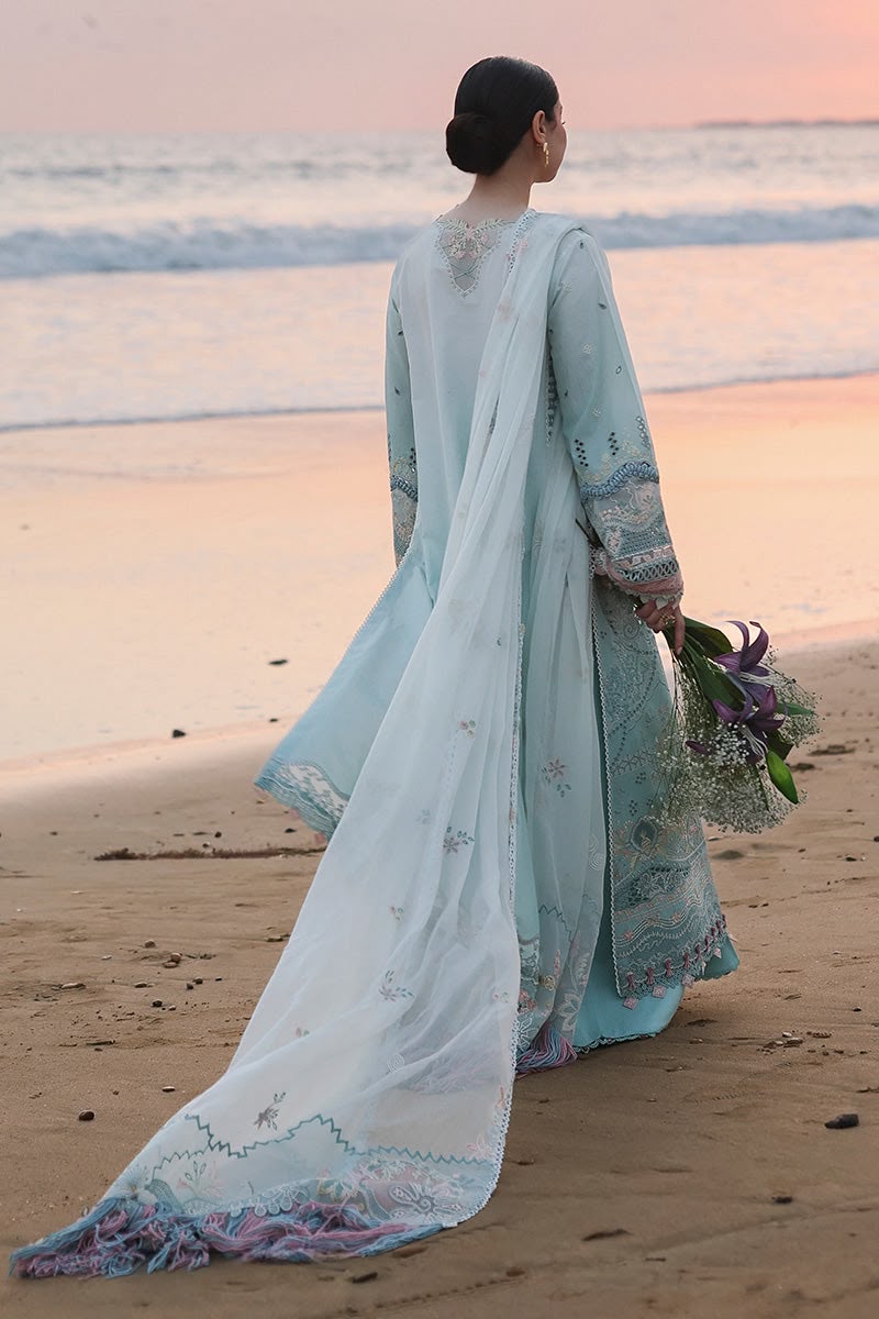 Qalamkar Embroidered Chikankari 3 Piece Suit – Premium Cotton Unstitched Dress