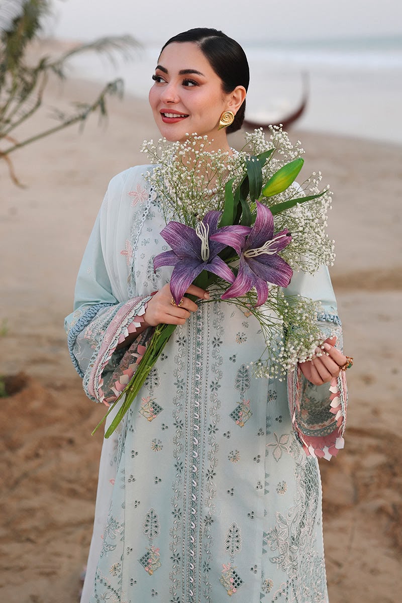Qalamkar Embroidered Chikankari 3 Piece Suit – Premium Cotton Unstitched Dress
