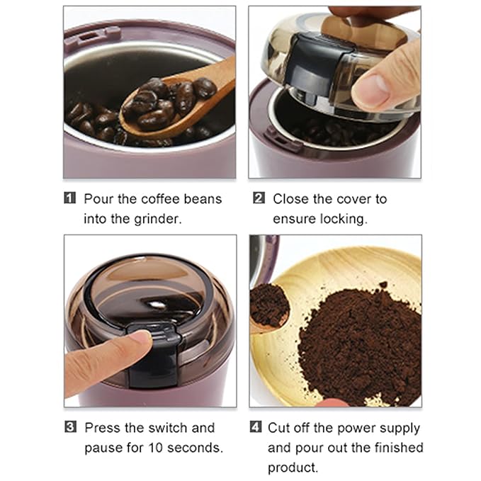 Multifunctional Electric Coffee and Spice Grinder