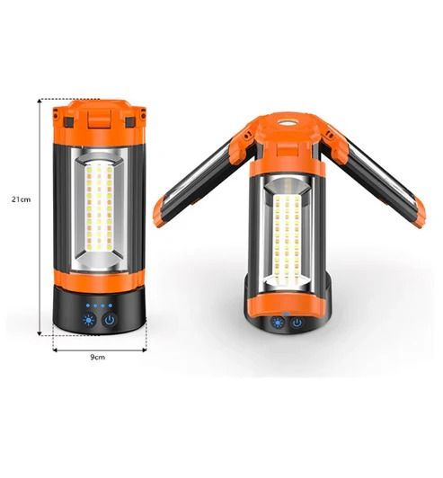 Rechargeable Folding LED Emergency Flashlight | Camping Work Light